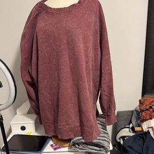 Women's Casual Maroon Top